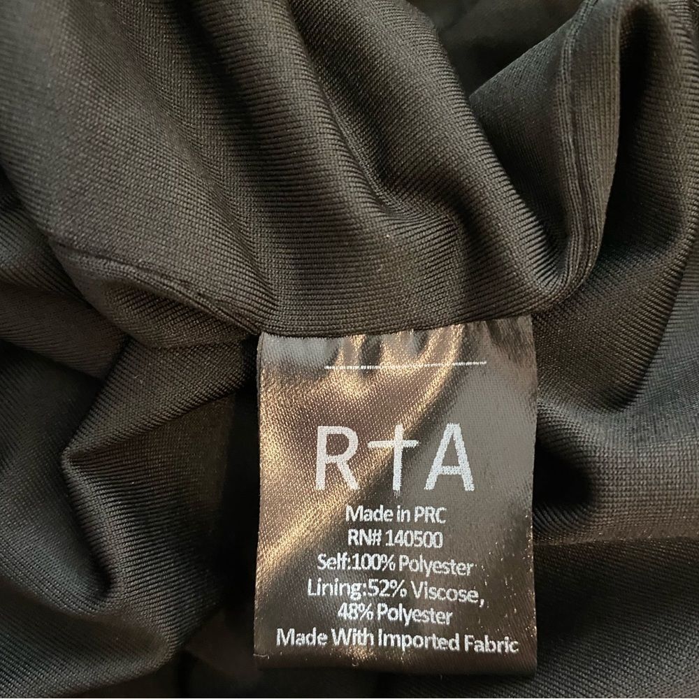 RtA Silver Crystal Striped Sequin Velvet Mini Dress - Picture 8 of 8